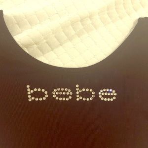 Bebe scoop neck baby tee